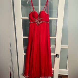 Red prom dress